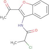 N-(2-Acetyl-1-benzofuran-3-yl)-2-chloropropanamide