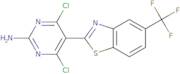 4,6-Dichloro-5-(5-(trifluoromethyl)benzo[D]thiazol-2-yl)pyrimidin-2-amine