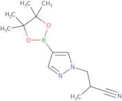 2-Methyl-3-[4-(4,4,5,5-tetramethyl-1,3,2-dioxaborolan-2-yl)-1H-pyrazol-1-yl]propanenitrile