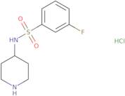 3-Fluoro-N-(piperidin-4-yl)benzenesulfonamide hydrochloride