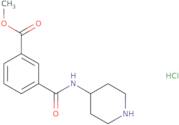 Methyl 3-(Piperidin-4-Ylcarbamoyl)Benzoate Hydrochloride