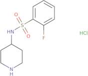 2-Fluoro-N-(piperidin-4-yl)benzenesulfonamide hydrochloride