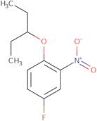 4-Fluoro-2-nitro-1-(pentan-3-yloxy)benzene