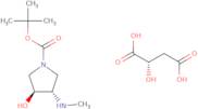 (3S,4S)-tert-Butyl 3-hydroxy-4-(methylamino)pyrrolidine-1-carboxylate (S)-2-hydroxysuccinate