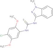 N-(4-Chloro-2,5-dimethoxyphenyl)-N'-(1-methyl-1H-indazol-3-yl)thiourea