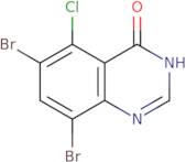 6,8-Dibromo-5-chloroquinazolin-4-ol