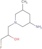 1-(3-Amino-5-methylpiperidin-1-yl)-3-fluoropropan-2-ol