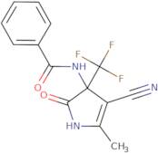 N-[4-Cyano-5-methyl-2-oxo-3-(trifluoromethyl)-2,3-dihydro-1H-pyrrol-3-yl]benzamide