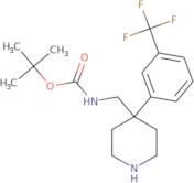 tert-Butyl ({4-[3-(trifluoromethyl)phenyl]piperidin-4-yl}methyl)carbamate