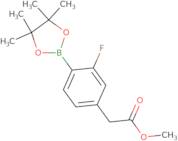 Methyl 2-(3-fluoro-4-(4,4,5,5-tetramethyl-1,3,2-dioxaborolan-2-yl)phenyl)acetate