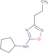 N-Cyclopentyl-3-propyl-1,2,4-oxadiazol-5-amine