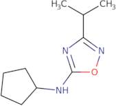 N-Cyclopentyl-3-propan-2-yl-1,2,4-oxadiazol-5-amine