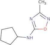 N-Cyclopentyl-3-methyl-1,2,4-oxadiazol-5-amine