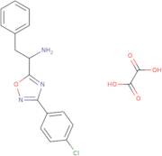 1-[3-(4-Chlorophenyl)-1,2,4-oxadiazol-5-yl]-2-phenylethan-1-amine, oxalic acid