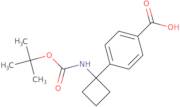 4-(1-((tert-Butoxycarbonyl)amino)cyclobutyl)benzoic acid