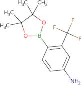 benzenamine, 4-(4,4,5,5-tetramethyl-1,3,2-dioxaborolan-2-yl)-3-(trifluoromethyl)-