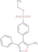 4-(5-Methyl-3-phenyl-4-isoxazolyl)-ethyl ester benzenesulfonic acid