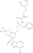 (S)-2-Ethylbutyl 2-(((S)-(((3aR,4R,6R,6aR)-6-(4-aminopyrrolo[2,1-F][1,2,4]triazin-7-yl)-6-cyano-2,…