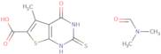 5-Methyl-4-oxo-2-sulfanyl-3H,4H-thieno[2,3-d]pyrimidine-6-carboxylic acid