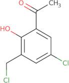 1-[5-Chloro-3-(chloromethyl)-2-hydroxyphenyl]ethan-1-one