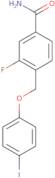 3-Fluoro-4-(4-iodophenoxymethyl)benzamide