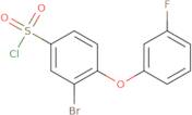 3-Bromo-4-(3-fluorophenoxy)benzene-1-sulfonyl chloride