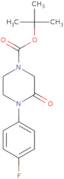 tert-butyl 4-(4-fluorophenyl)-3-oxopiperazine-1-carboxylate