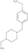 (1-{[4-(Methylsulfanyl)phenyl]methyl}piperidin-4-yl)methanamine