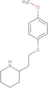 2-(2-[(4-Methoxyphenyl)sulfanyl]ethyl)piperidine