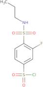 3-Fluoro-4-(propylsulfamoyl)benzene-1-sulfonyl chloride