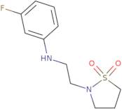 2-{2-[(3-Fluorophenyl)amino]ethyl}-1,2-thiazolidine-1,1-dione