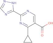 4-Cyclopropyl-2-(4H-1,2,4-triazol-3-yl)pyrimidine-5-carboxylic acid