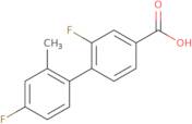 3-Fluoro-4-(4-fluoro-2-methylphenyl)benzoic acid