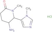 rac-(5R,6R)-5-Amino-1-methyl-6-(1-methyl-1H-imidazol-5-yl)piperidin-2-one hydrochloride