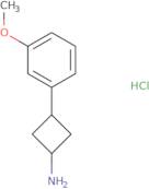 (1R,3R)-3-(3-Methoxyphenyl)cyclobutan-1-amine hydrochloride