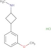 rac-(1R,3R)-3-(3-Methoxyphenyl)-N-methylcyclobutan-1-amine hydrochloride