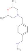 [(4-{[(2R,6S)-2,6-Dimethylmorpholin-4-yl]methyl}phenyl)methyl](methyl)amine