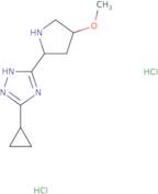 3-Cyclopropyl-5-[(2S,4R)-4-methoxypyrrolidin-2-yl]-1H-1,2,4-triazole dihydrochloride