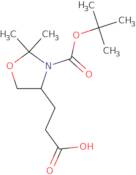 3-[(4R)-3-[(tert-Butoxy)carbonyl]-2,2-dimethyl-1,3-oxazolidin-4-yl]propanoic acid