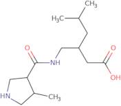 (3S)-5-Methyl-3-({[(3RS,4RS)-4-methylpyrrolidin-3-yl]formamido}methyl)hexanoic acid