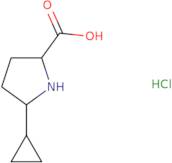 rac-(2R,5R)-5-Cyclopropylpyrrolidine-2-carboxylic acid hydrochloride