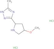 5-[(2S,4R)-4-Methoxypyrrolidin-2-yl]-3-methyl-1H-1,2,4-triazole dihydrochloride