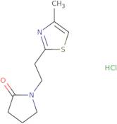 1-[2-(4-Methyl-1,3-thiazol-2-yl)ethyl]pyrrolidin-2-one hydrochloride