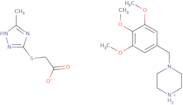 4-[(3,4,5-Trimethoxyphenyl)methyl]piperazin-1-ium 2-[(5-methyl-4H-1,2,4-triazol-3-yl)sulfanyl]acet…