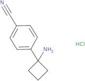 4-(1-Aminocyclobutyl)benzonitrile hydrochloride