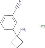 3-(1-Aminocyclobutyl)benzonitrile hydrochloride