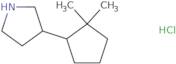 3-(2,2-Dimethylcyclopentyl)pyrrolidine hydrochloride