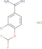 3-Chloro-4-(difluoromethoxy)benzene-1-carboximidamide hydrochloride