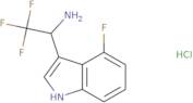 2,2,2-Trifluoro-1-(4-fluoro-1H-indol-3-yl)ethan-1-amine hydrochloride