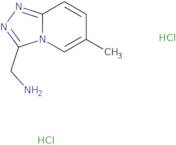 {6-Methyl-[1,2,4]triazolo[4,3-a]pyridin-3-yl}methanamine dihydrochloride